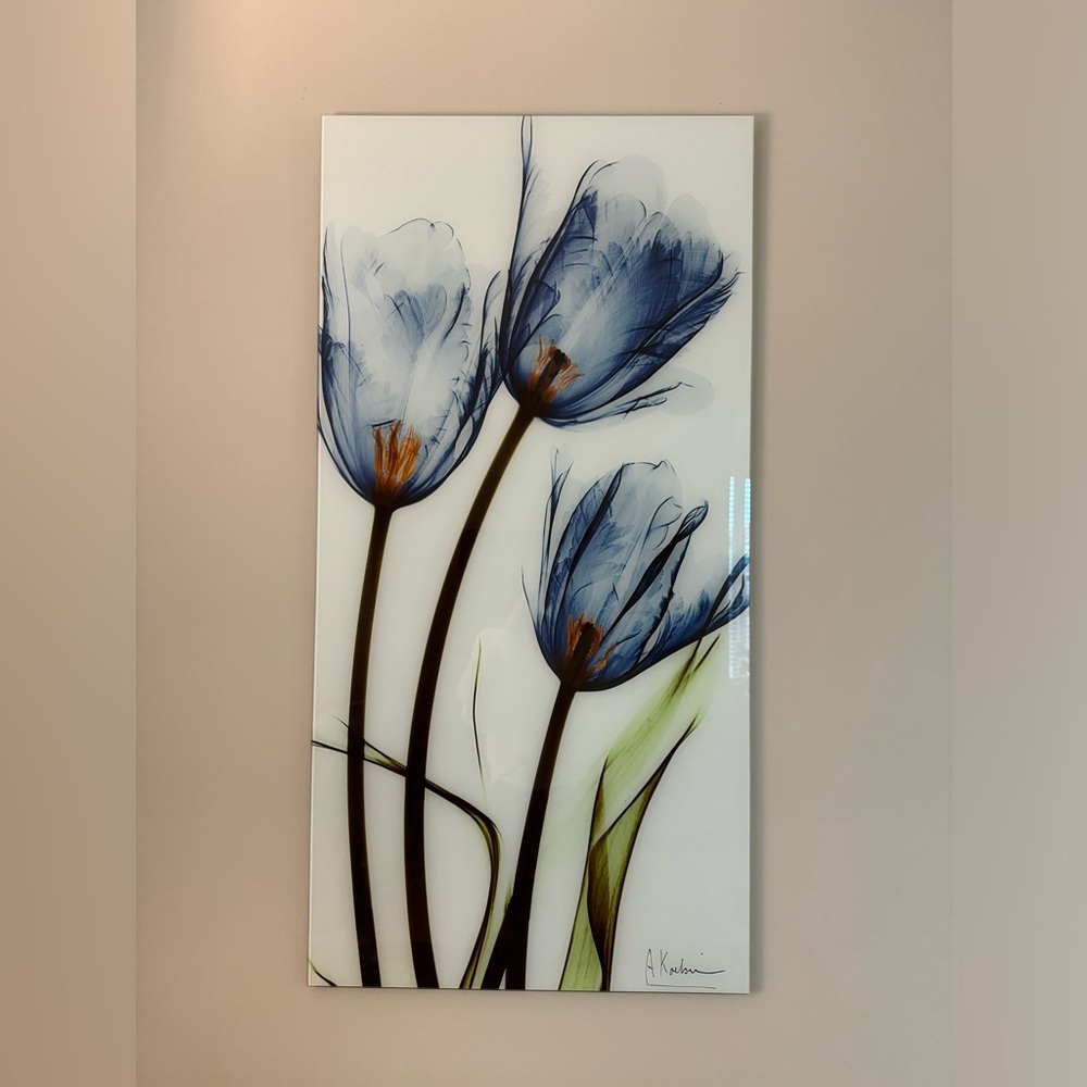 Flower Prints On Glass by Albert Koetsier